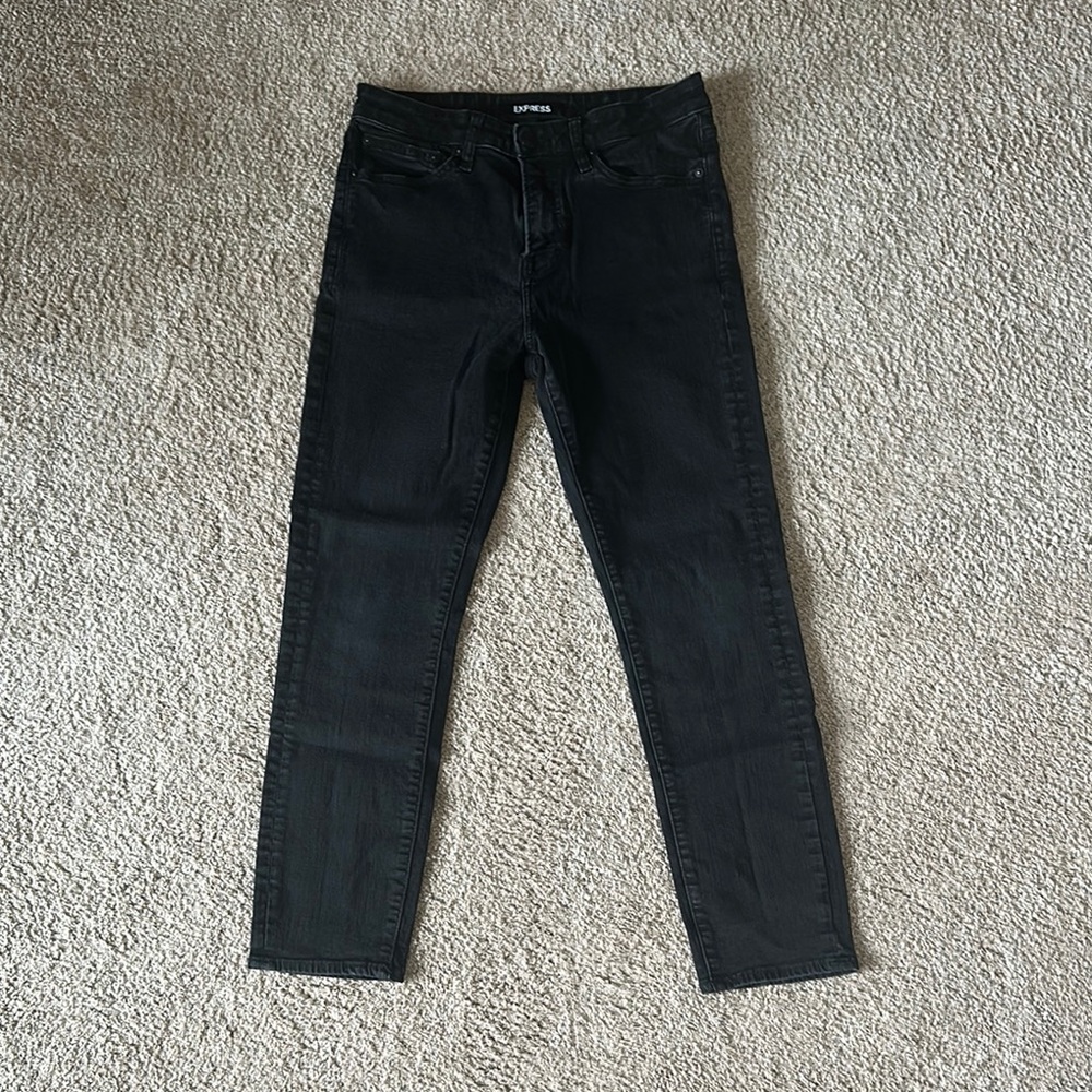 Express Black Skinny Pants Sleek Fit